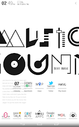 Typo White atom theme poster 6