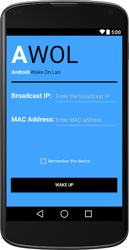 AWOL Android Wake On Lan