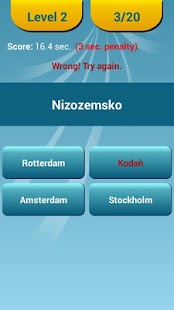 Hlavní Města Quiz - náhled