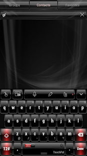 Dusk Black Red TouchPal Theme