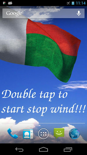 3D Madagascar Flag LWP +