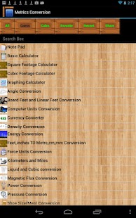 Metrics Conversion Key