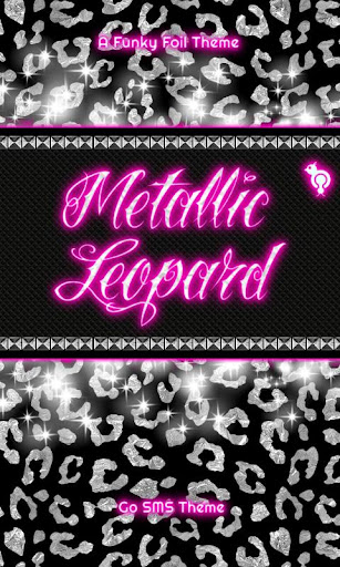 Metallic Leopard Theme GO SMS