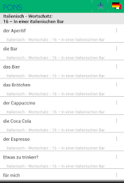 PONS Italienisch Wortschatz poster 5