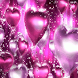 Pink Heart Balloons Live Wallp