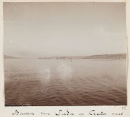 Gezicht op Souda (nu Chania) op Kreta