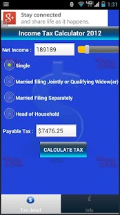 Taxation USA : Income Tax Calc Screenshots 2