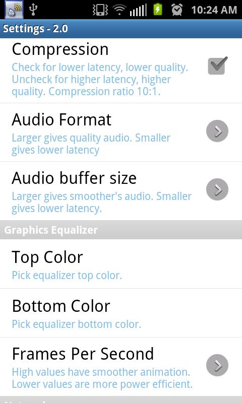 Android application WiFi Speaker Pro screenshort