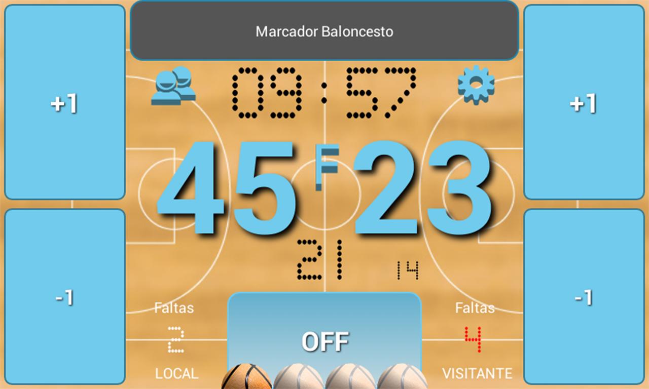 Marcador Baloncesto Aplicaciones de Android en