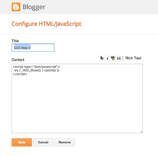 Adding The Second Javascript Code Snippet Google Surveys Help
