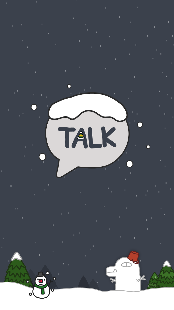 Android application Winter Story - KakaoTalk Theme screenshort