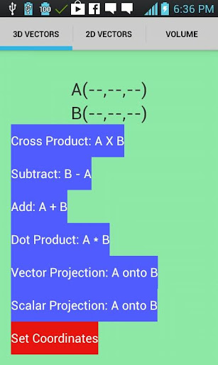 Vectors Calculator