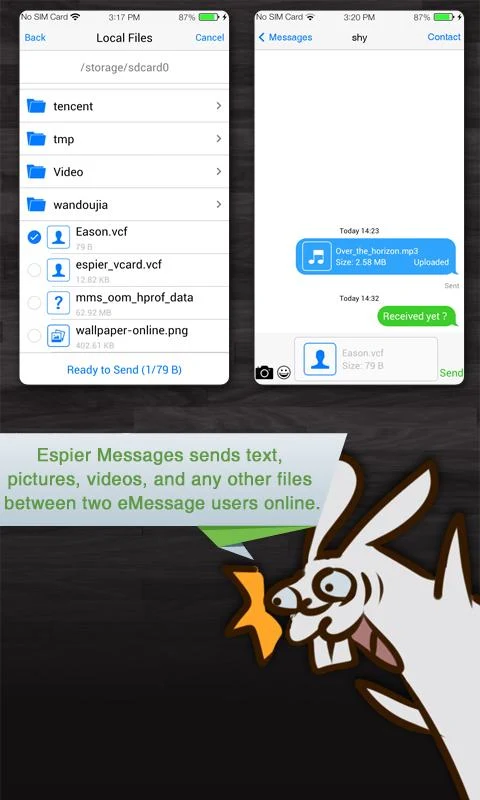 Espier Messages Pro - screenshot