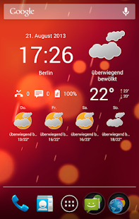 Android-Anwendung Weather Now PRO-Weather&amp;Clock Screenshot