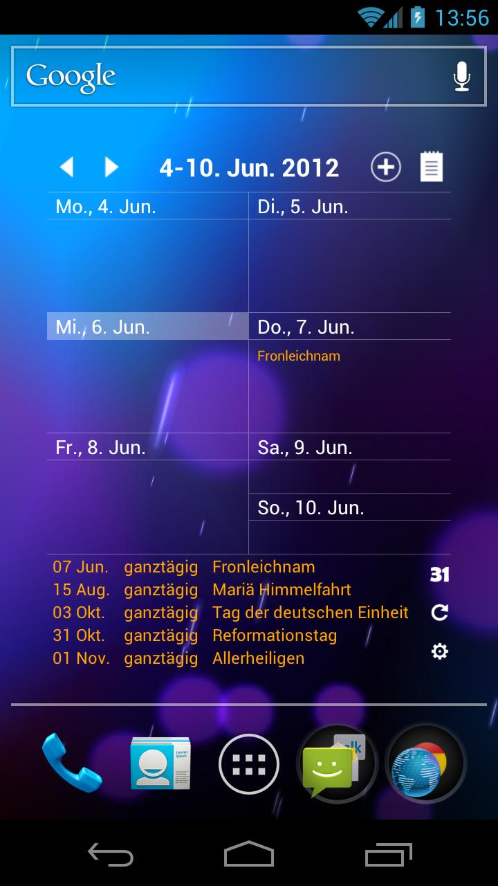Calendar Widget+Status PRO Screen 2