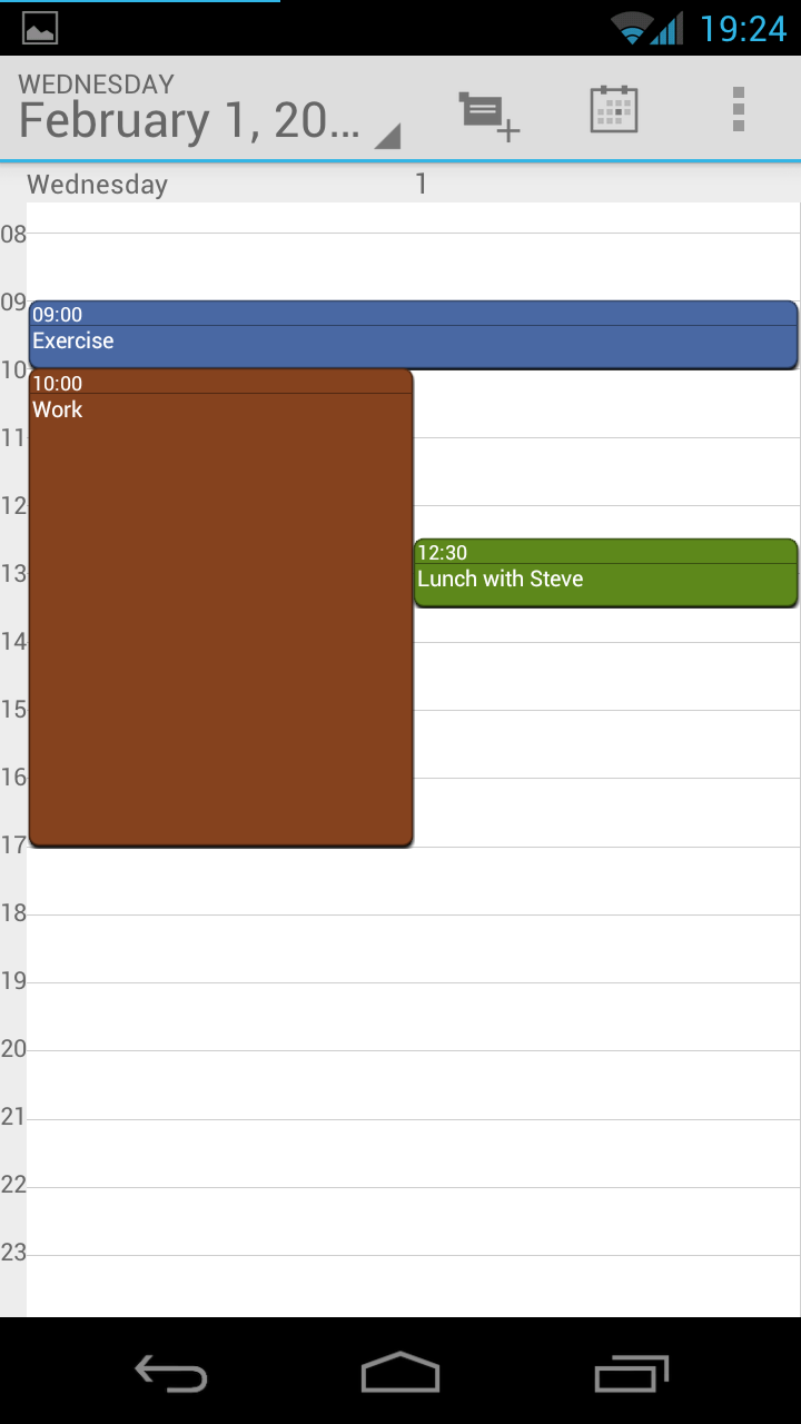 Calendar Droid Screen 3