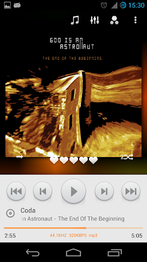 Poweramp MIUI Light Skin v1.0 Apk 