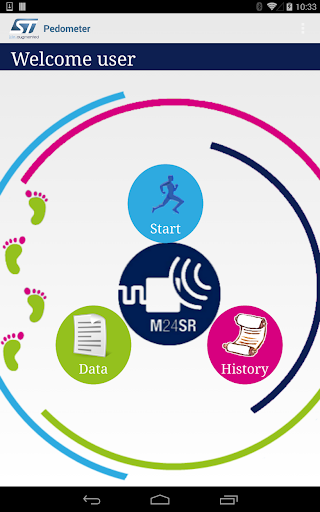 ST NFC Based Pedometer