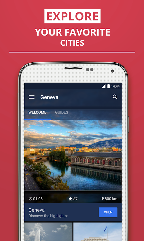 Android application Geneva Premium Guide screenshort