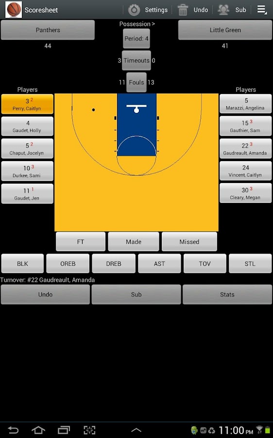 Basketball Scorebook & Charts Android Apps on Google Play