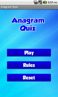 Anagram Quiz