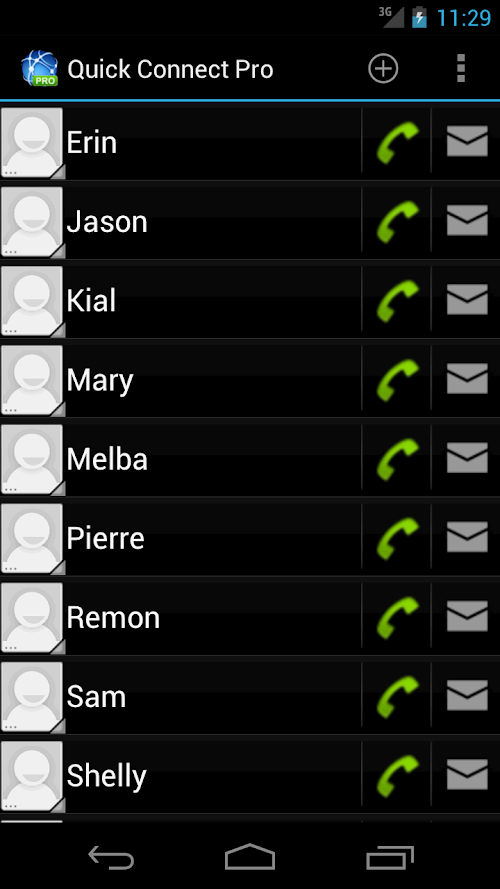 Android application Quick Connect Pro screenshort
