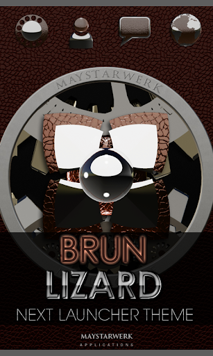 brown liz Next Launcher Theme