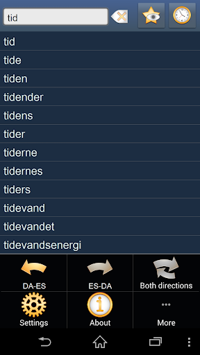 Danish Spanish dictionary