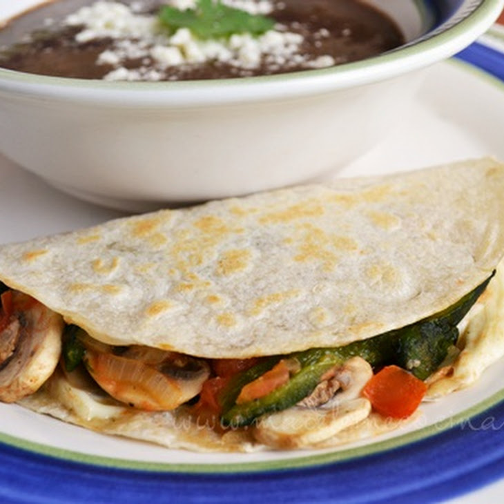 Mushroom Quesadillas Recipe Yummly