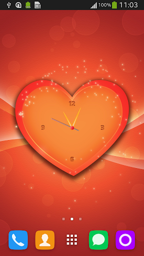 Amour Clock Live Wallpaper