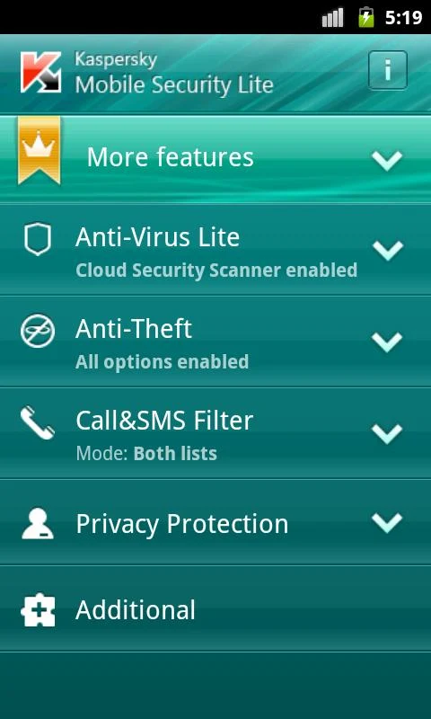 kaspersky av android