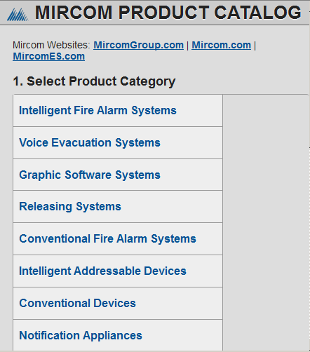 Mircom Product Catalog