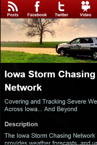 Iowa Storm Chasing Network Screen 1