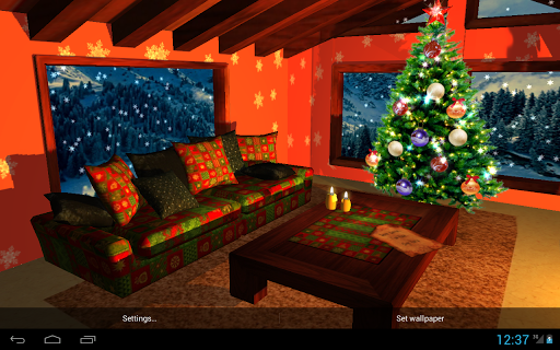 3D Christmas Fireplace HD Full