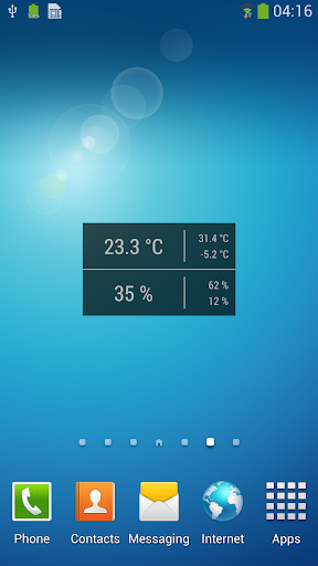 Temperature Humidity Widget