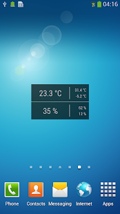Temperature / Humidity Widget screenshot for Android