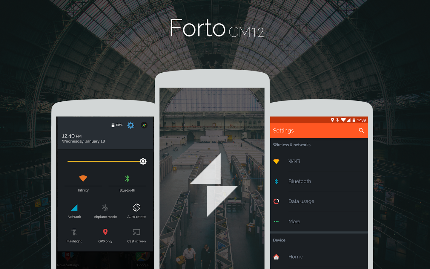Forto - CM12 Theme - screenshot