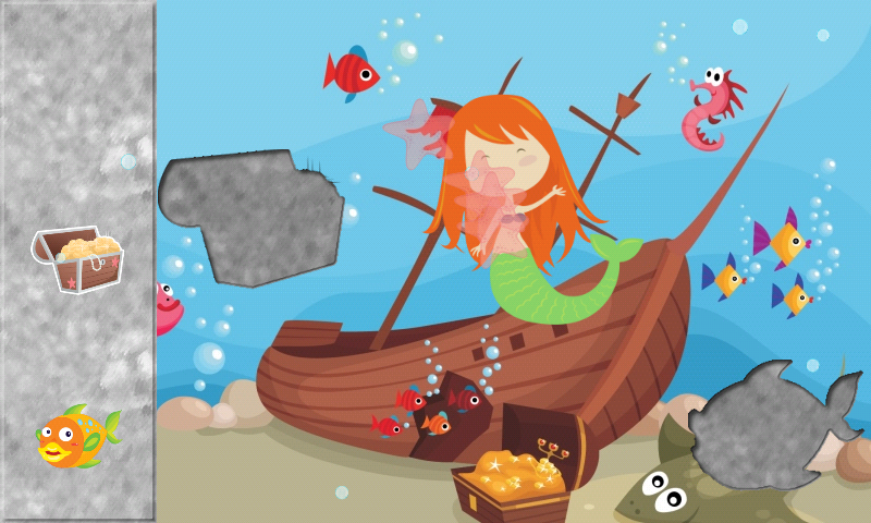 Mermaid Puzzles for Toddlers ! Screen 2