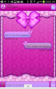 How to install GO SMS - Purple Dot Bows 1.1 apk for pc