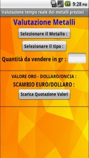 Download Quotazione Metalli Preziosi APK