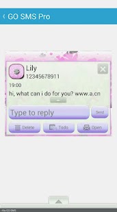 PrettyClover/GO SMS THEME Screenshots 2