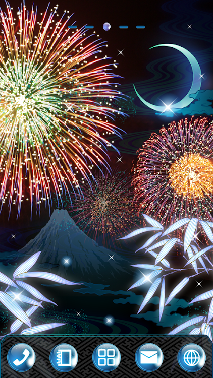 Moonlit fireworks Theme - 1.0 - (Android)