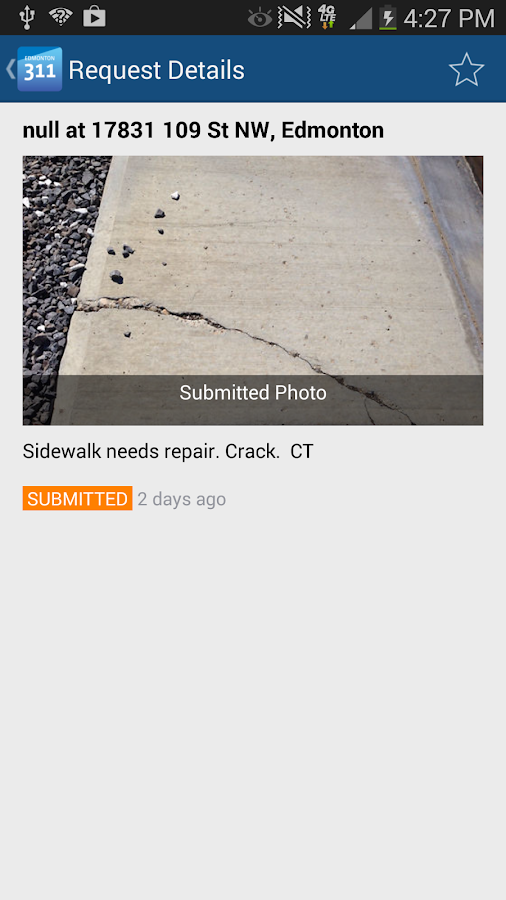    Edmonton 311- screenshot  