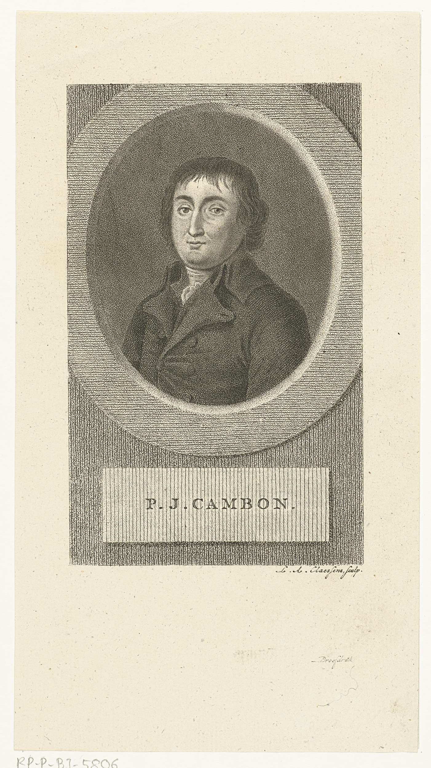 Portret van Pierre Joseph Cambon