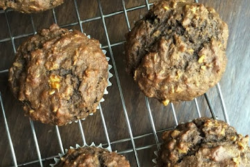 Banana Oat Chocolate Muffins
