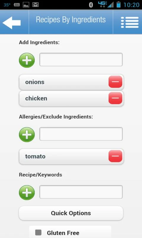    Recipes by Ingredients- screenshot  