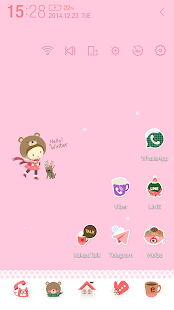 Free Download Winter Girl Atom Theme APK