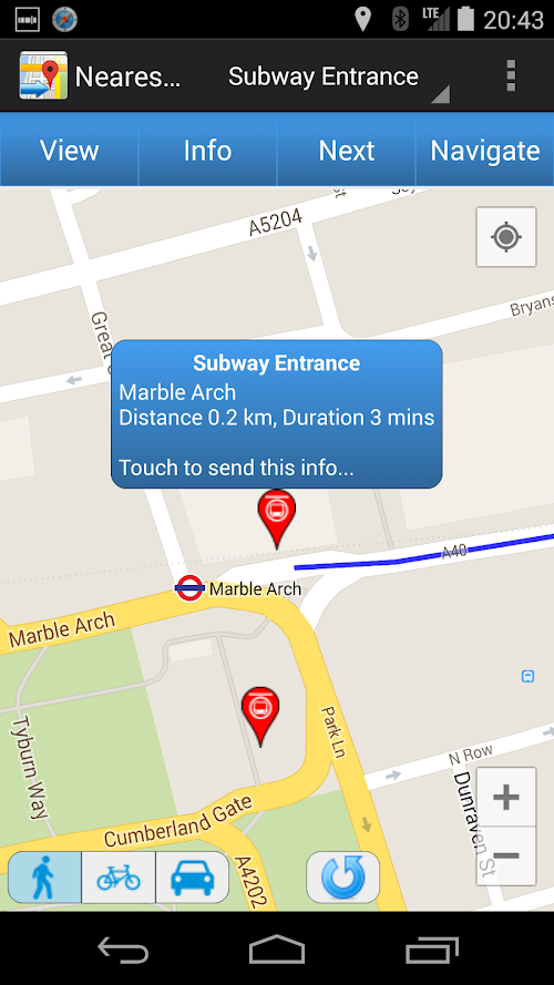 Android application Nearest Amenities screenshort