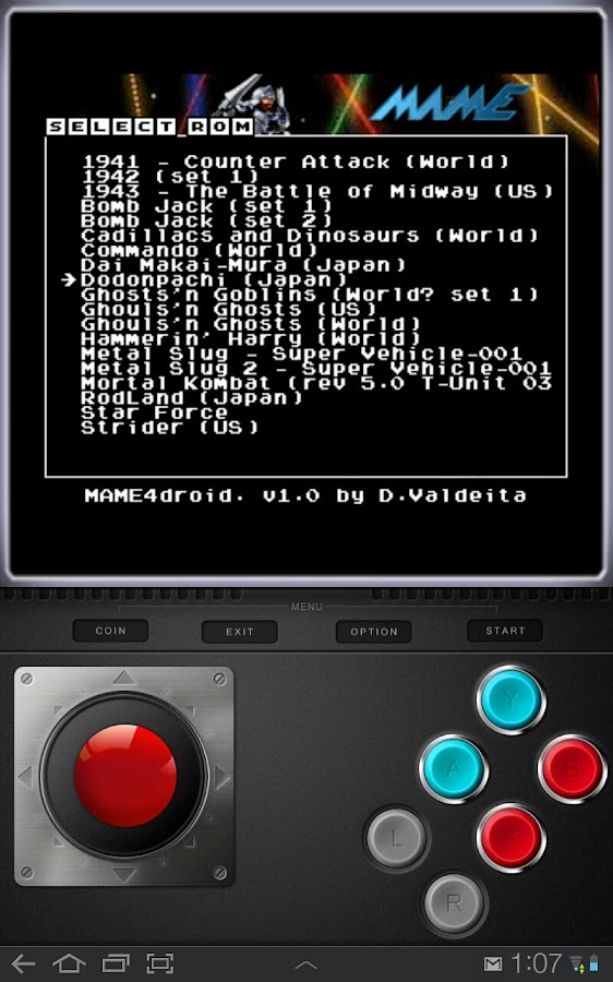 MAME4droid (0.37b5) android games}