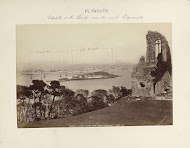 Gezicht op Plymouth vanaf Mount Edgcumbe